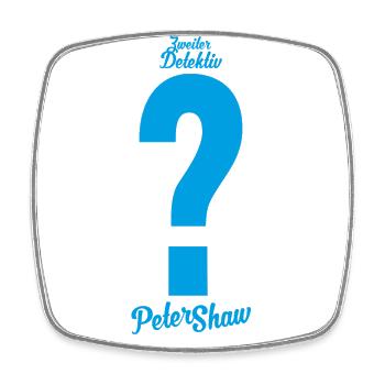 Les Trois ??? Peter Shaw Costume - Magnet carré - blanc - Devant