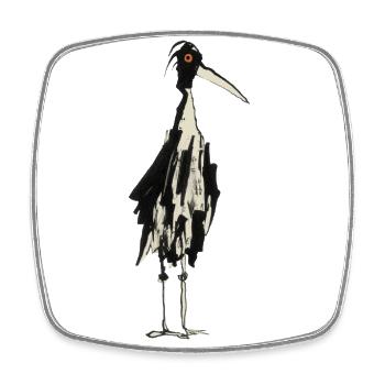 Stork - Square fridge magnet - white - Front