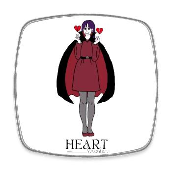 Heartbreaker Vampire - Square fridge magnet - white - Front