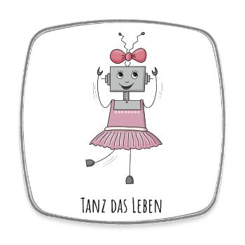 TANZ DAS LEBEN - Charlotte - Viereckiger Kühlschrankmagnet - Weiß - Vorne