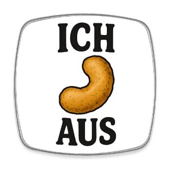 I Flip Off Peanut Flips Saying - Square fridge magnet - white - Front