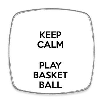 Basketball Player - Viereckiger Kühlschrankmagnet - Weiß - Vorne