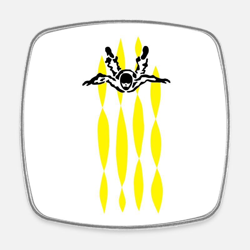 skydive - Viereckiger Kühlschrankmagnet - Weiß