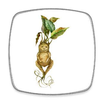 Root Creature Fantasy Mythical Creature Design - Square fridge magnet - white - Front