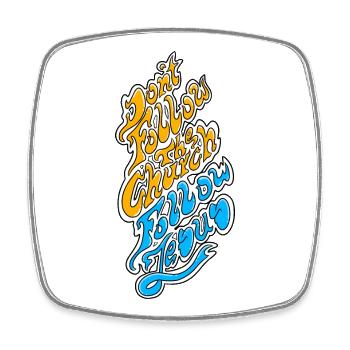 Anticlerycal - Square fridge magnet - white - Front