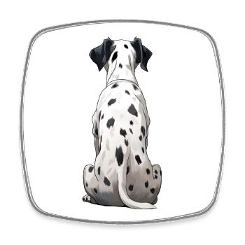Dalmatian - Square fridge magnet - white - Front