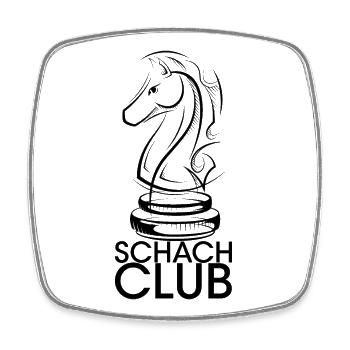 schach pferd club verein Illustration Symbol icon - Viereckiger Kühlschrankmagnet - Weiß - Vorne