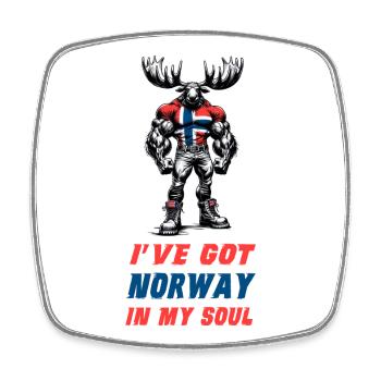 I've got norway in my soul - Square fridge magnet - white - Front