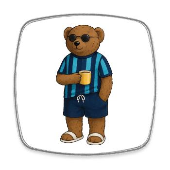 Cool with Stockholm motifs - Square fridge magnet - white - Front