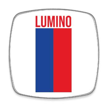 LUMINO Ticino Souvenir - Square fridge magnet - white - Front