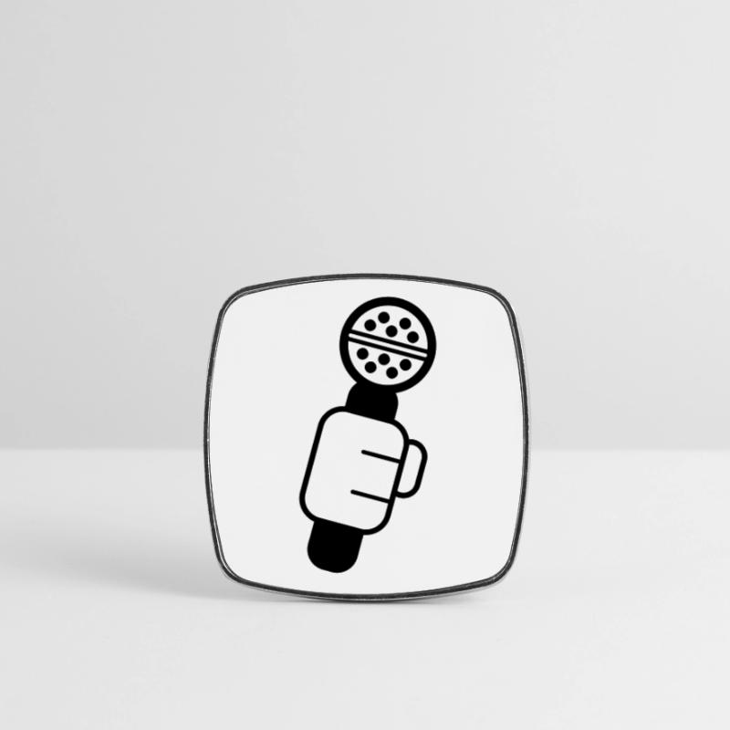 Controllo del microfono Microfono, Microfono, Mike, MC, Ciao Calamita quadrata da frigo