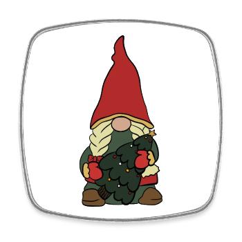 brownie - Square fridge magnet - white - Front