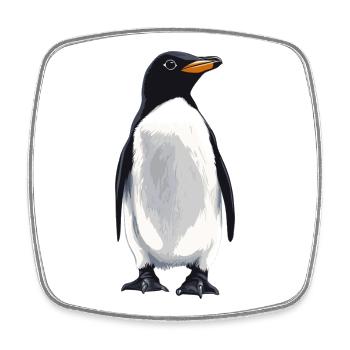 Pinguine Pinguin - Viereckiger Kühlschrankmagnet - Weiß - Vorne
