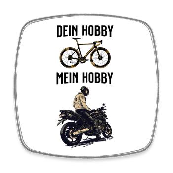 Your hobby My hobby - Square fridge magnet - white - Front