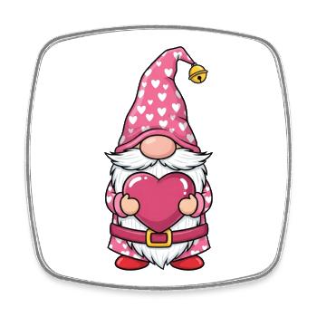 Valentine Gnomes - Viereckiger Kühlschrankmagnet - Weiß - Vorne