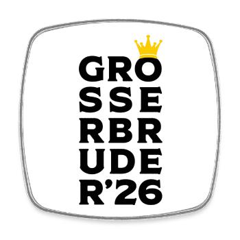 Großer Bruder 2026 Krone Schwangerschaft Baby - Viereckiger Kühlschrankmagnet - Weiß - Vorne