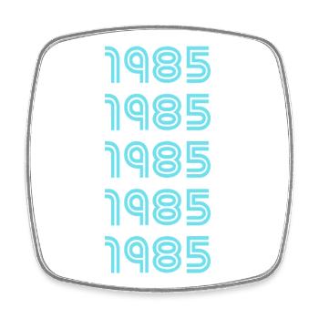Année de naissance 1985 - Magnet carré - blanc - Devant