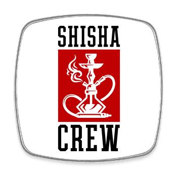 Shisha Crew - Square fridge magnet - white - Front
