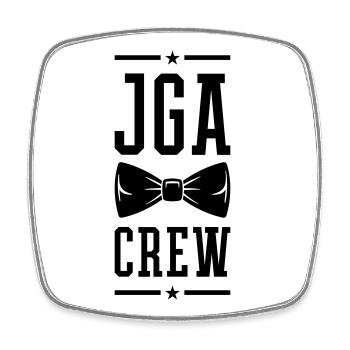 Bachelor Party Crew - Square fridge magnet - white - Front
