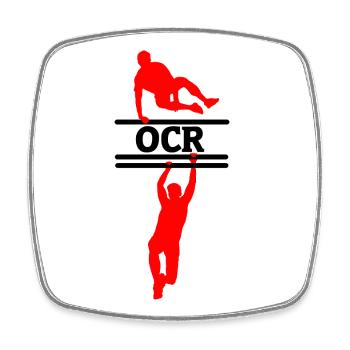 Mouvement OCR – Conception de Saut et Suspension - Magnet carré - blanc - Devant