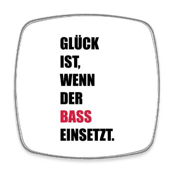 Musik - Viereckiger Kühlschrankmagnet - Weiß - Vorne