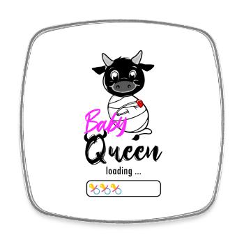Vache d'herens, eringer, baby queen loading... - Magnet carré - blanc - Devant