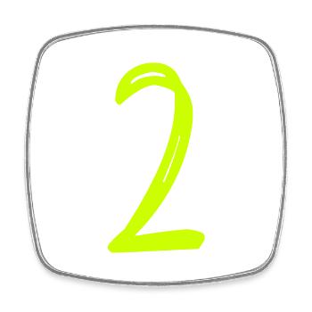 2 JAHRE. 2. JUBILÄUM. GEBURTSTAG 2 JAHRE. ZWEI - Viereckiger Kühlschrankmagnet - Weiß - Vorne