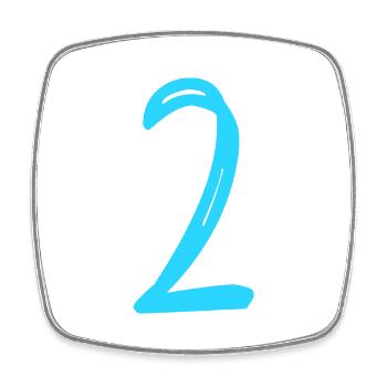 2 JAHRE. 2. JUBILÄUM. GEBURTSTAG 2 JAHRE. ZWEI - Viereckiger Kühlschrankmagnet - Weiß - Vorne
