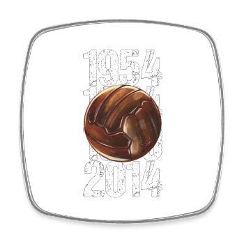 Football Germany Tradition Fan Gift - Square fridge magnet - white - Front