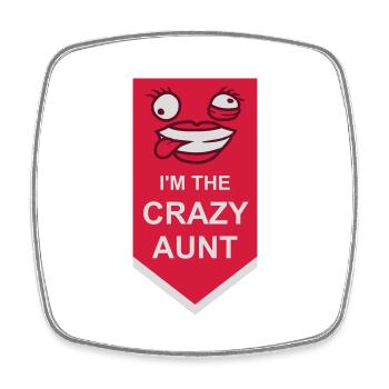 à The Crazy Aunt - Magnet carré - blanc - Devant