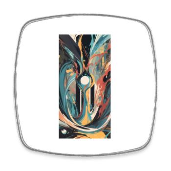 Nature Spirit - Viereckiger Kühlschrankmagnet - Weiß - Vorne