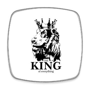 COCKER SPANIEL King Dog Saying Dogs Wilsigns - Square fridge magnet - white - Front
