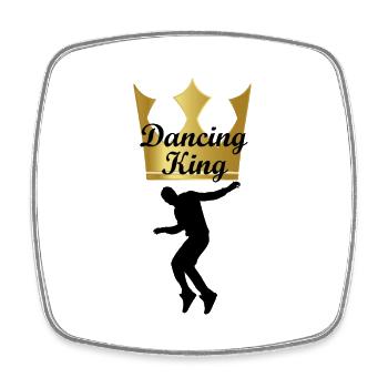 Dancing Dance Music - Square fridge magnet - white - Front