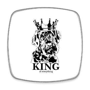 Schnauzer géant Roi de tout Chiens Wilsigns - Magnet carré - blanc - Devant