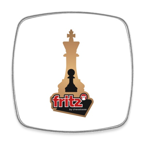 Fritz 19 Chess King and Pawn - Square fridge magnet