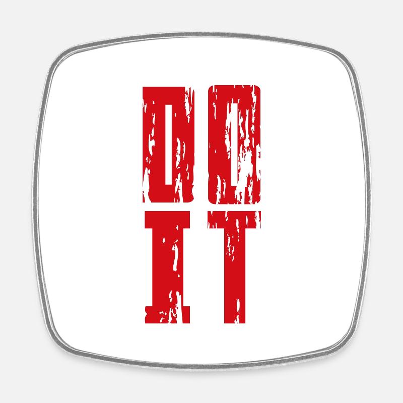 DO IT - Viereckiger Kühlschrankmagnet - Weiß