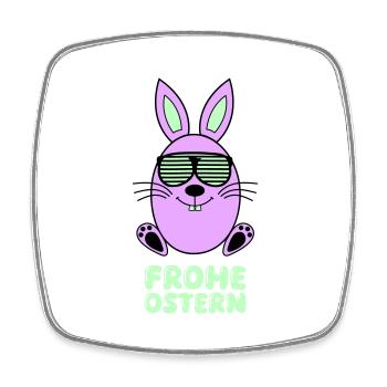 Joyeux lapin de Pâques 1 - Magnet carré - blanc - Devant