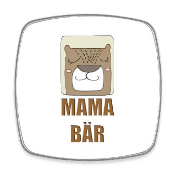 MAMA BEAR 2 - Square fridge magnet - white - Front