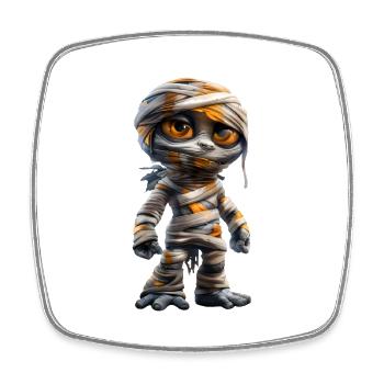 Scary Mummy #lovely toons - Viereckiger Kühlschrankmagnet - Weiß - Vorne
