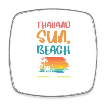Thailand Urlaub Vibes - Viereckiger Kühlschrankmagnet - Weiß - Vorne