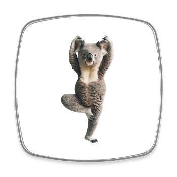 Koala - Viereckiger Kühlschrankmagnet - Weiß - Vorne
