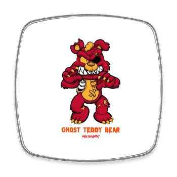 Ghost teddy bear design comics style - Viereckiger Kühlschrankmagnet - Weiß - Vorne