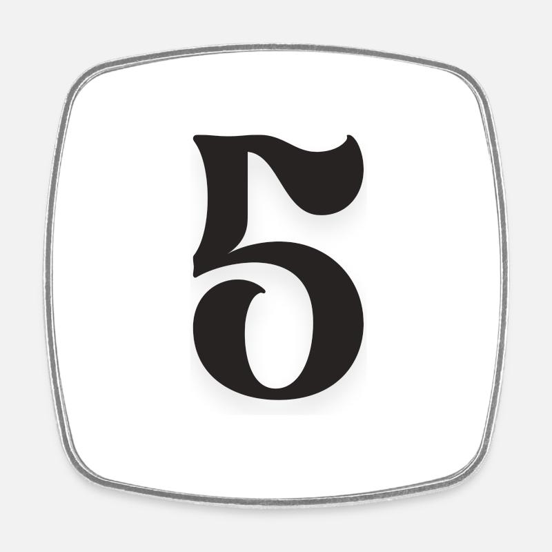 5 - Magnet carré - blanc