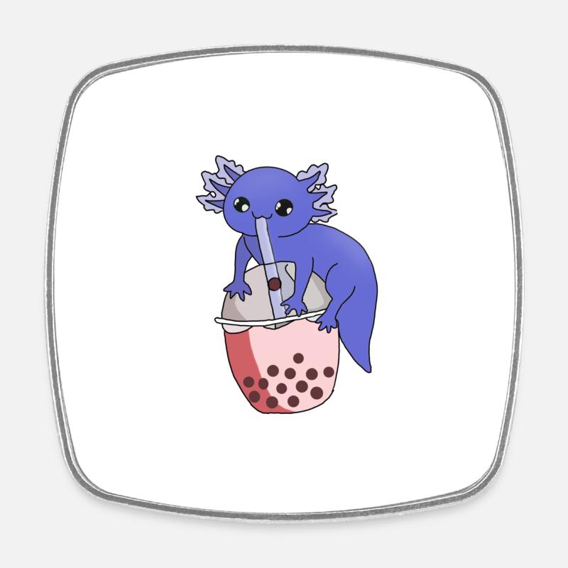 BubbleAxo - Square fridge magnet - white