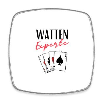 Watten Expert - Square fridge magnet - white - Front