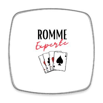 Expert Rami - Magnet carré - blanc - Devant