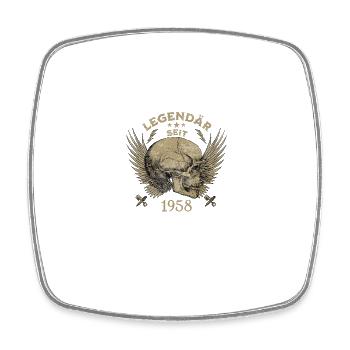 Geburtstag Legendär Seit 1958 Geschenk - Viereckiger Kühlschrankmagnet - Weiß - Vorne