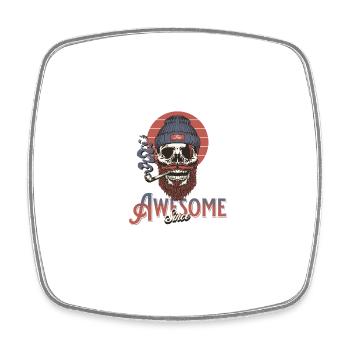 Awesome Since 1994 Vintage Birthday Retro - Square fridge magnet - white - Front