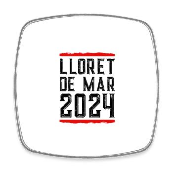 Lloret de Mar 2024 - Magnet carré - blanc - Devant