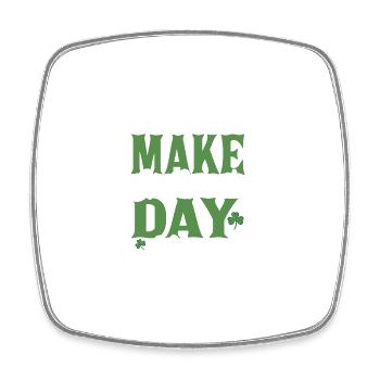 Potatoes Make St Patrick's Day Magical - Square fridge magnet - white - Front